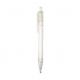 HARLAN. Шариковая ручка из rPET с цветной кнопкой