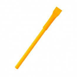 Ручка картонная Greta с колпачком, оранжевая