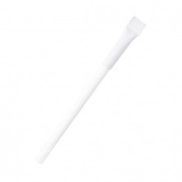 Ручка картонная Greta с колпачком, белая