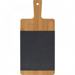 Деревянная доска из бамбука с вставкой из сланца