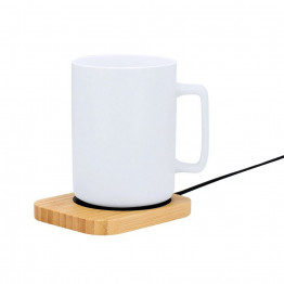 Электроника. Подставка для кружки из бамбука.