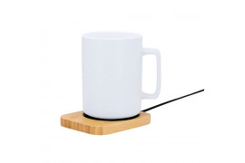 Электроника. Подставка для кружки из бамбука.