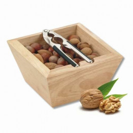 Щипцы для орехов с деревянной чашей