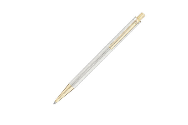 ECO Ручка шариковая с покрытием элементов золотом 24К, дизайн-гранулы, б/ф