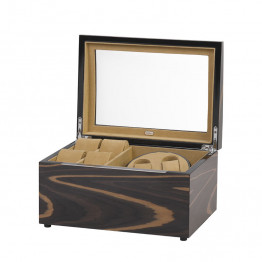 Шкатулка деревянная для часов с подзаводом, цвет коричневый