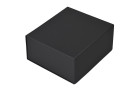 Коробка подарочная складная,  черный, 22 x 20 x 11cm,  кашированный картон,  тиснение, шелкогр.